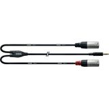 CORDIAL 3 M REAN JACKPLUG 3,5 MM/2X XLR M