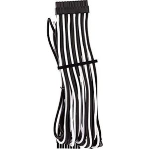 Corsair Premium kabel, 24 pin, ATX, type 4 (generatie 4-serie), met ommanteling, wit/zwart