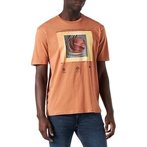 Springfield T-shirt, oranje, regular voor heren, Azul, XS