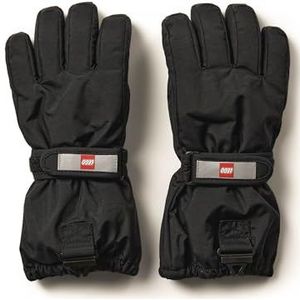 Lego Wear Unisex Kinderen Lwatlin-Lego Tec vingerhandschoenen Play winterhandschoenen, zwart, 104 cm