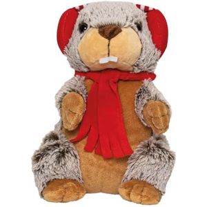 Warmwaterkruik 2-in-1 knuffeldier Marmotte knuffeldier baby en kind - Warm en koud effect - Magnetron droogwarmwaterkruik - Siliconen kralen - Geschikt voor alle leeftijden - PLIC Horizane Health