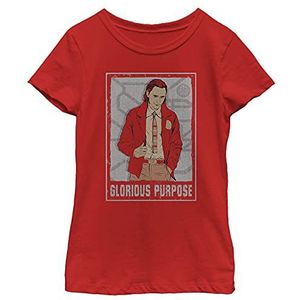 Marvel Glorious Purpose T-shirt voor meisjes, Rood, L