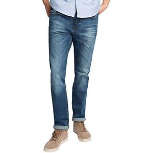 ESPRIT Slim jeansbroek voor heren, 5 zakken, blauw (Blue Medium Wash 902), 32W x 34L