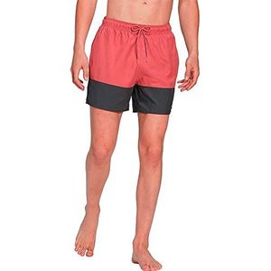 adidas Heren Colorblock Swim Shorts Short Length, Pink Strata/Grey Six, XS