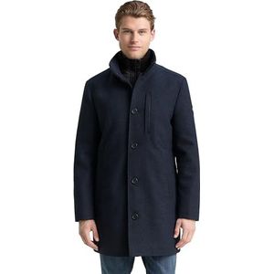 Tom Tailor - 2-in-1 Wollen Jas - Met Afneembare Binnenjas - Winterjassen