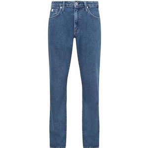 Jeans - Effen - Blauw Denim - Regular Pasvorm - Lange Lengte