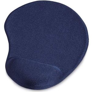 Hama Muismat ""Ergonomique"" (Ergonomische muismat, 200 x 230 x 21 mm, comfortabele handpalmsteun, antislip mat, computervriendelijk, mini-formaat) blauw