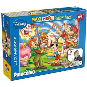 Pinokio puzzel dwustronne maxi: 108 elementów