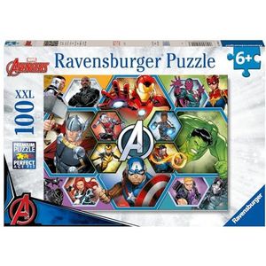 Ravensburger - Puzzel met 100 delen XXL Marvel Avengers, cadeau-idee voor kinderen vanaf 6 jaar, educatief en stimulerend spel