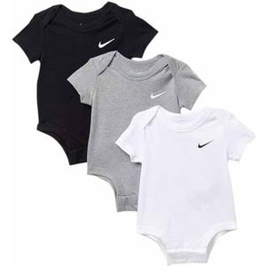 Nike Swoosh 3-delige Baby Bodysuit Set (9 maanden, zwart(56F096-023)/grijs/wit)...