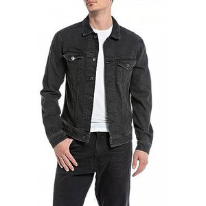 Replay Jeansjack voor heren, 099 Black Dellavè, XXL