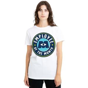 Monsters At Work MIFT werknemer van de maand dames T-shirt, wit, medium, Wit, M