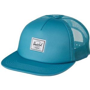 Herschel Whaler Mesh Logo Cap, Neon Blue Classic Label, eenheidsmaat, uniseks, volwassenen, Neon Blue Classic Label, Eén maat