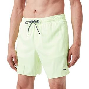 PUMA Uniseks zwemshort met gemiddelde lengte, Fizzy Yellow, XS