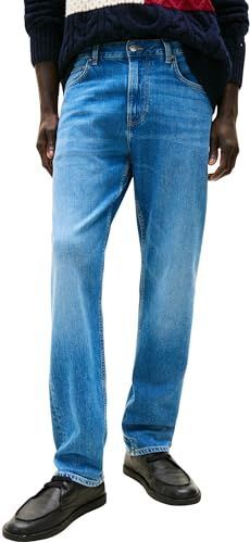 Tommy Hilfiger Heren Regular Mercer ST WHILY Blauw MW0MW41886 Andere Jeans, Denim, 28W/30L, Denim (Whily Blue), 28W / 30L