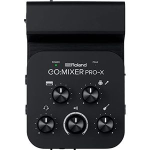 Roland GOMIXERPRO-X GO:MIXER PRO-X Audio Mixer voor smartphones Tot 7 audiobronnen aansluiten en mixen Voeg audio van studiokwaliteit toe aan je social content en livestreams,BLK