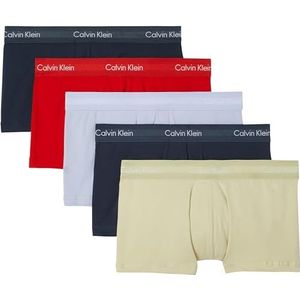 Calvin Klein Heren Low Rise Trunk 5pk 000NB2734A Trunk, Multi (INK/MINT CRUSH/ADRENALINE RUSH/INK/), XS, Multi (Inkt/Mint Crush/Adrenaline Rush/Inkt/), XS
