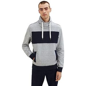 TOM TAILOR Hoodie sweatshirt met strepen Uomini 1034405,17208 - Navy Base Yarn Dye Stripe,L