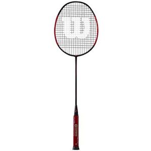 Wilson BLAZE SX7700 J CV FC Badminton Racket, volwassenen, zwart/rood, 4