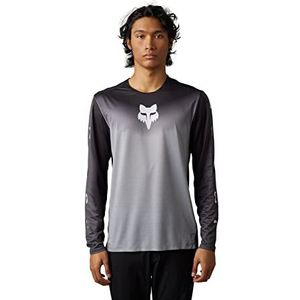 Fox Racing Heren Flexair LS Jersey, Novah - staalgrijs, small, Novah – staalgrijs, S