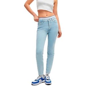 HUGO - Malu - Skinny Fit Jeans - Turquoise/Aqua - Gemiddelde Taillehoogte