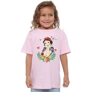 mandarin creative ltd Sneeuwwitje Fairest of Them All Girls T-shirt, roze, 12-13 jaar, roze, 12-13 jaar