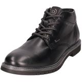 Bugatti - Veterschoenen - Zwart - Leer - Warme Voering