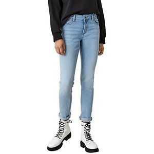 Q/S designed by Damesbroek lang Catie Slim Been, hemelsblauw, 32