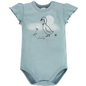 Pinokio Bodysuit Short Sleeve SC 62 ZI, 100% katoen, Unisex 50-68 (62), Green Goose, 62 cm