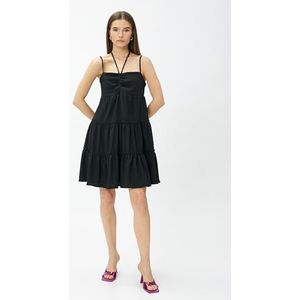 Koton Mini-jurk met dierenriem voor dames, zwart (999), S