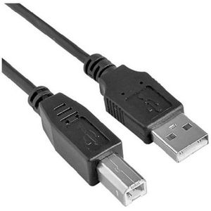 Nilox 5m USB 2.0 kabel USB A USB B stekker zwart