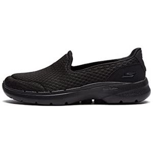 Skechers Go Walk 6-Big Splash Sneaker voor dames, Zwart Textiel Trim, 40 EU