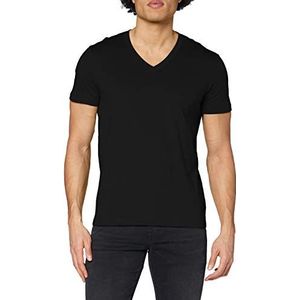 Stedman Apparel Heren James V-hals/ST9210 Premium Regular Fit Klassiek T-shirt met korte mouwen - zwart - L