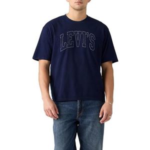 LEVI'S - Lockwood Practice Tee - T-shirt - Nachtblauw/Wit