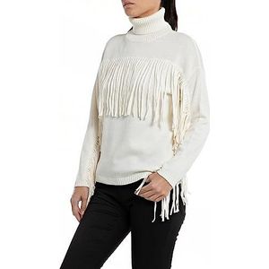 Replay Dames coltrui met franjes, 562 Chalk, XS