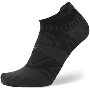 Balega Hidden Dry Moisture Wicking Performance No Show Athletic Running Socks for Men and Women (1 Pair), Black, Large