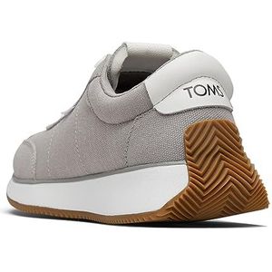 TOMS Wyndon Sneaker voor dames, Motregen Grijs Slubby Geweven Gewassen Canvas, 38 EU