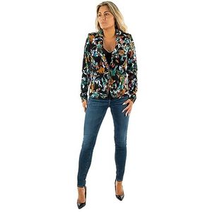 ICHI IHKATE Print BL16 Blazer, 202169/Multi Collage Flower AOP, S, 202169/Multi Collage Flower Aop, S