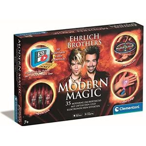 Clementoni 59313 Ehrlich Brothers Modern Magic, toverdoos voor kinderen vanaf 7 jaar, magische uitrusting voor 35 moderne goocheltrucs, incl. 3D uitleg video's, ideaal als cadeau