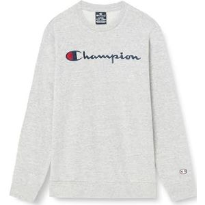 Champion Legacy Icons B-Ultralight Spring Terry Crewneck Sweatshirt voor kinderen en jongens, Lichtgrijs, 15-16 jaar