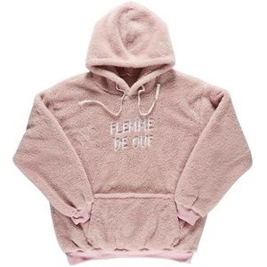THE CONCEPT FACTORY, TX0007, Vibrant roze hoodie voor een gedurfde en moderne stijl, perfect voor alle gelegenheden. Optimaal comfort en gemakkelijk in onderhoud. Maat: M, Kleur: Roze/Wit