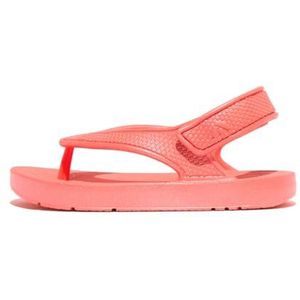 Fitflop Jongensmeisje iQUSHION Kids Peuter Shimmer Ergonomische FLIP-Flops, Rosy Coral, 8 UK Kind, Rosy Coral