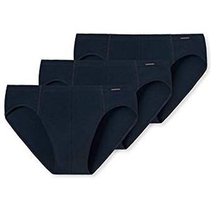 Schiesser Essentials 3-pack slips met zachte tailleband voor heren, Donkerblauw 205221, XL