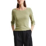 Marc O'Polo - Shirt - Smooth sage - Lange Mouwen - Flammégaren-structuur