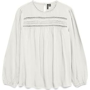 Vero Moda - DEBBIE - Blouse - Effen - Regular Fit - Lange Mouwen - Pure Viscose