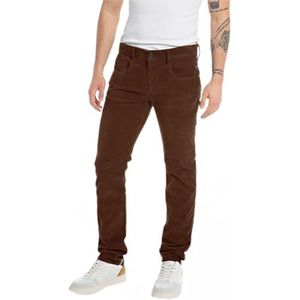 Replay Anbass herenjeans, slimfit, Dark Rust 504, 38W / 34L