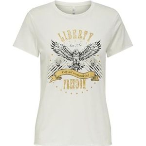 Onllucy Life Reg S/S Top JRS Noos, cloud dancer, L