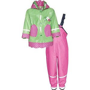 Playshoes Regenset voor meisjes, landelijke regenjas, groen (29), 80 cm