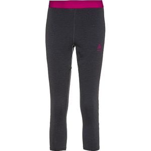 Odlo REVELSTOKE Performance Wool 150 functioneel ondergoed 3/4 broek, odlo Graphite Grey Melange - Festival Fuchsia