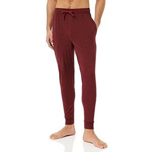 Calvin Klein heren pyjamabroek Jogger, Rood tapijt Heather, XL